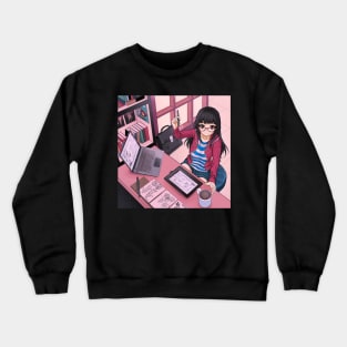 Mangaka Girl Crewneck Sweatshirt